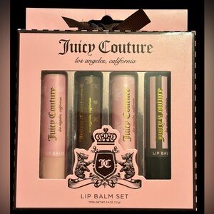 NIB•Juicy Couture 4 piece Lip Balm Collection